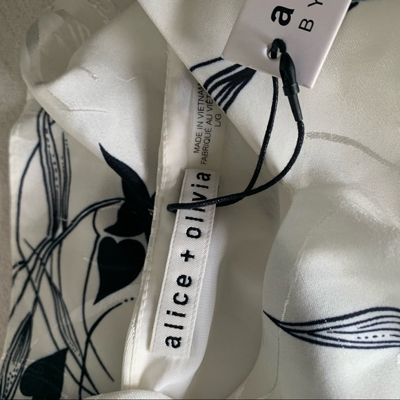 Alice + Olivia Bess Floral Ruffle Slip Dress - Picture 9 of 16